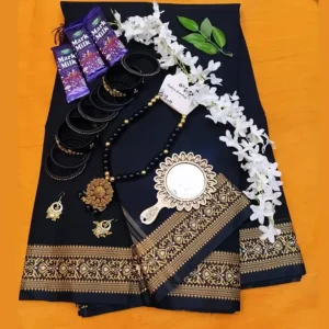 টাঙ্গাইল সুতির শাড়ির গিফট কম্বো প্যাকেজ – TS-01 | Tangail Sharee