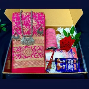 কাতান গিফট প্যাকেজ শাড়ি – TS-43 | স্পেশাল শাড়ি গিফট কম্বো | Tangail Sharee