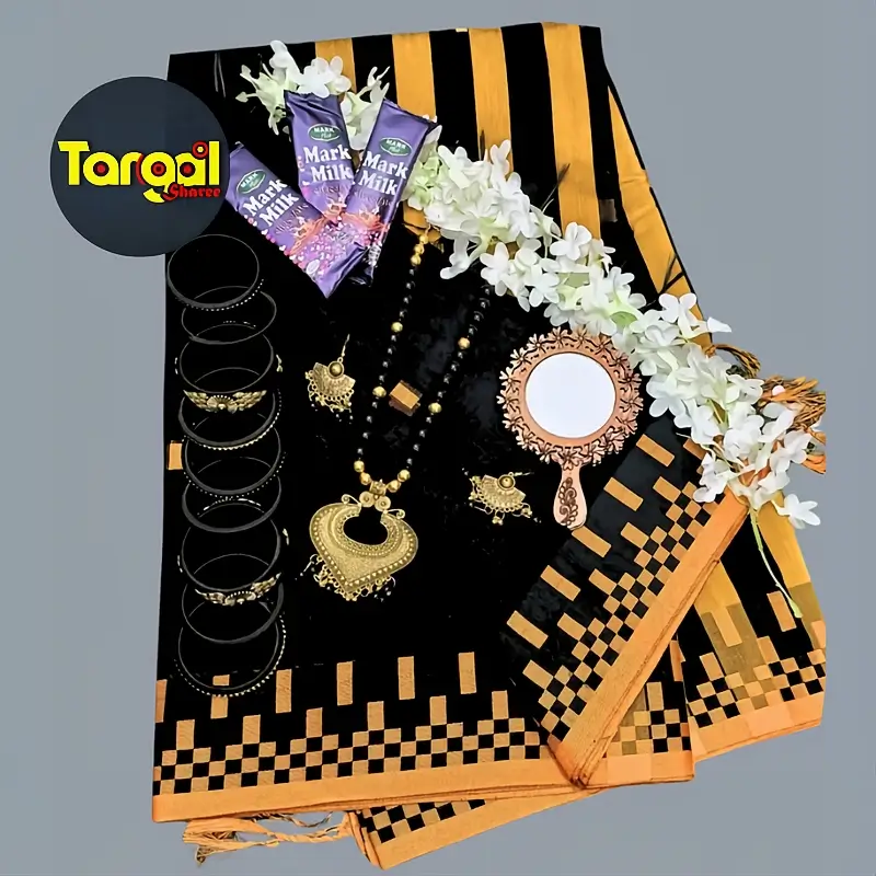 lack Saree Gift Package – টাঙ্গাইলের শাড়ি গিফট কম্বো | Tangail Sharee